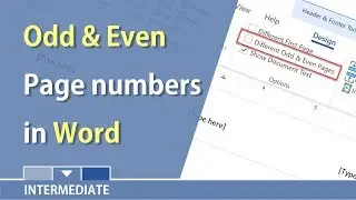 MS Word &mdash; Чётные и нечётные номера страниц с использованием верхних и нижних колонтитулов Криса М...