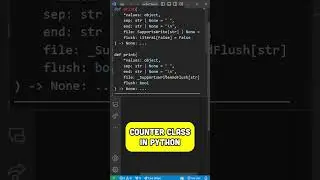 Counter Class in Python! 