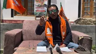 STANZIN LAKPA BJP DISTRICT PRESIDENT HELD A PRESS CONFERENCE&hellip;