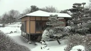 The Malott Japanese Garden in Winter