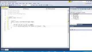 Using Microsoft Visual Studio Write a C# Program To Print Fibonacci Series