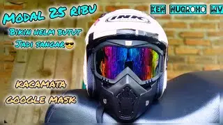 kacamata helm googele mask revew ful