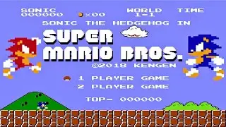 NES Super Mario Bros Gameplay : Sonic the Hedgehog Speedrun