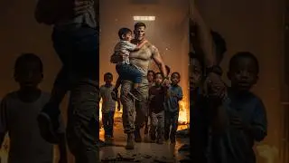 A Soldier Who Risked His Life to Save Children from Fire 😢🔥 #heroics #trueheroes #shorts