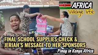 FINAL SCHOOL SUPPLIES CHECK | JERIAH’S MESSAGE TO HER SPONSORS 🎒 #ThankYouSponsors #EducationMatters