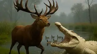 Caça de crocodilo, muita sorte em uma caça só 