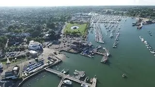 Lymington Town Sailing Club - Race start View by Drone