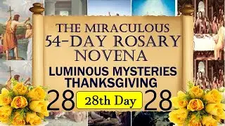 28TH DAY - THE MIRACULOUS 54 DAY ROSARY NOVENA - LUMINOUS MYSTERIES - THANKSGIVING - 28TH DAY