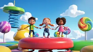 Fall Guys Jelly Jumper&rsquo;s Spinning Platform Adventure | Nursery Rhymes for Kids & Baby Songs