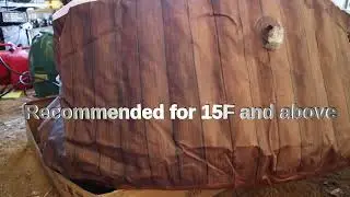 Portable Hot Tub in Winter, Cold storage