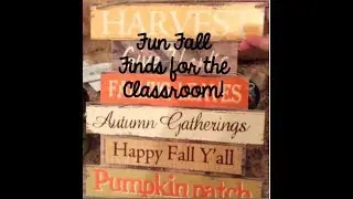 Fun Fall Finds for the Classroom at Target and Dollar Tree!