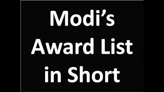 List of All International Awards Recieved by Shri Narendra Modi Ji: General Knowledge