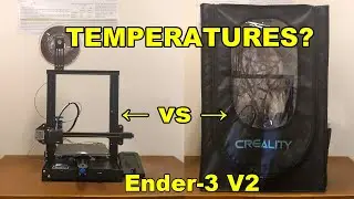 Ender3 V2 temperatures with and without enclosure (stepper motors, main board, PSU). Is it too hot?