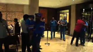 Indian Cricket Team After Winning World Cup 2011 at Taj Mumbai
