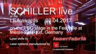 SCHILLER at the PRG LEA Award | Laserworld, laserfabrik