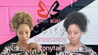 Get this natural curl Ponytail now!!- Bobbi Boss Miss Origin Drawstring Ponytail MOD044 Coil Spring