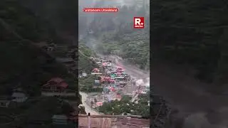 Exact Moment of Uttarkashi Cloudburst