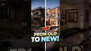 Transformation of Abondoned House to Luxury #beforeafter #shorts #architecture #home #exteriordesign
