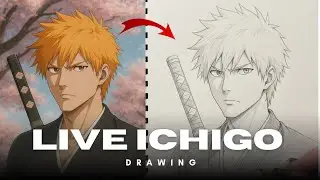 Ichigo Live Drawing From Blech