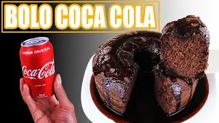 Bolo de coca cola no liquidificador