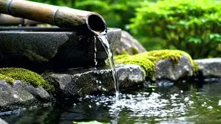 Bamboo Water Flow ASMR 🎋 | Relaxing Nature Sounds for Sleep & Calm