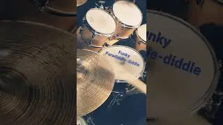 Funky Paradiddle-diddle! #drummer #rudiments #lesson #shorts #funk