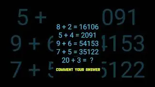 math quiz question / iq test math quiz / puzzles question / brain test || #ytshorts #iq #mathpuzzle
