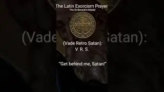 The powerful Latin prayer of the St. Benedict, protection against evil#LatinPrayer#MedalOfStBenedict