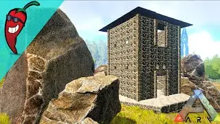 Starting a new TOWER BASE Build for fun   -  Ark: The Island Gameplay Ep30