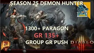 Diablo III - S25 - Demon Hunter GRift 135+ - Group GR Push