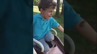 Frog jumps in kids face 🐸😂