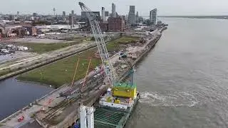 IoM Liverpool Ferry Terminal October 2023 Update Linkspan Installation