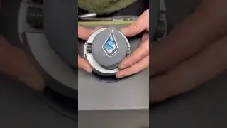Bezel setting this custom cut labradorite stone ✨ using my hammer attachment & foredom drill