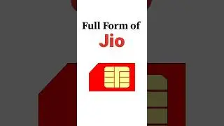 What Is The Full Form of JIO |  #ceshorts