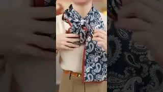 Стильные способы завязать шелковый шарф #мода