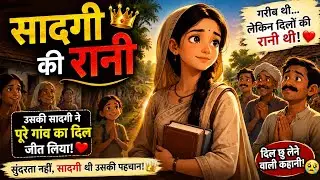 सादगी की रानी 👑 | Simple Girl Changed Everyone’s Life | Emotional Hindi Kahani | Animated Story