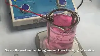 Tank plating on surgical steel with our Gold Strike