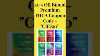Binoid Premium THCA Discount Code - 