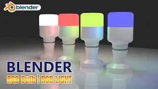 RGB bulb modeling | Blender tutorial | Easy Blender tutorial | 3D modeling