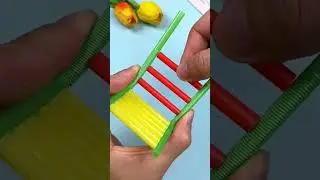Make a fun little autumn dry with a straw! Children can't stop playing! #Kindergarten Handmade