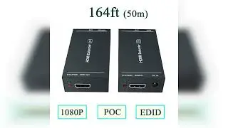 Review: HDMI Extender 1080p@60Hz, 3D, Over Single Cat5e/Cat6/Cat 7 Cable Full HD Uncompressed ...