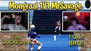 Mongraal vs Mr. Savage 1v1 Build Fights!