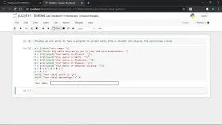 Question 1 :- Calculating percentage of student in Python