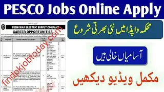 Peshawar Electric Supply Company PESCO Jobs 2022 All Pakistan