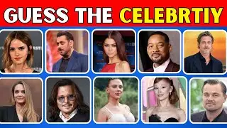 Guess the Celebrity 🤔 | World Famous Celebrities Quiz | Can You Identify Them All?