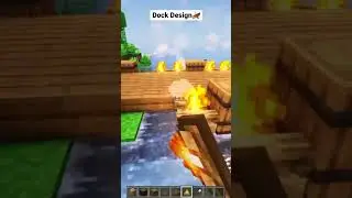 Minecraft Dock Design #shorts