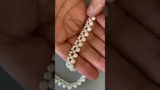 &ldquo;Elegant DIY Pearl Necklace ✨ So Easy!&rdquo;
