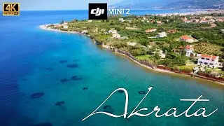 Παραλια Ακρατας  4K  🇬🇷  | Dji Mini 2 | Akrata, Peloponnese #dji #djimini2 #sea #summer