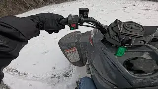 Kymco mongoose 270i snow ride!