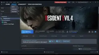 FREE STEAM ACCOUNT WITH RESIDENT EVIL 4 {2025}